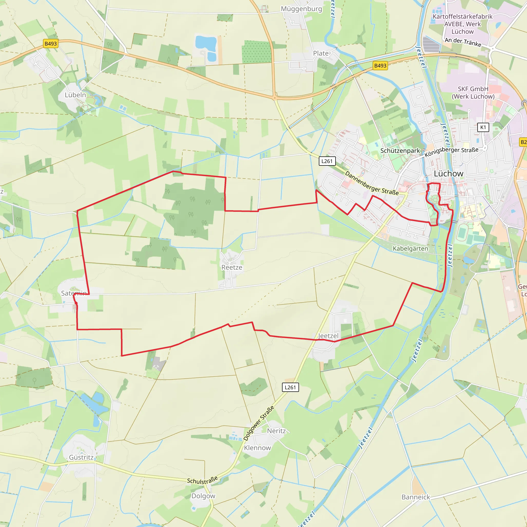 Grosser Rundlingsweg mobile static map