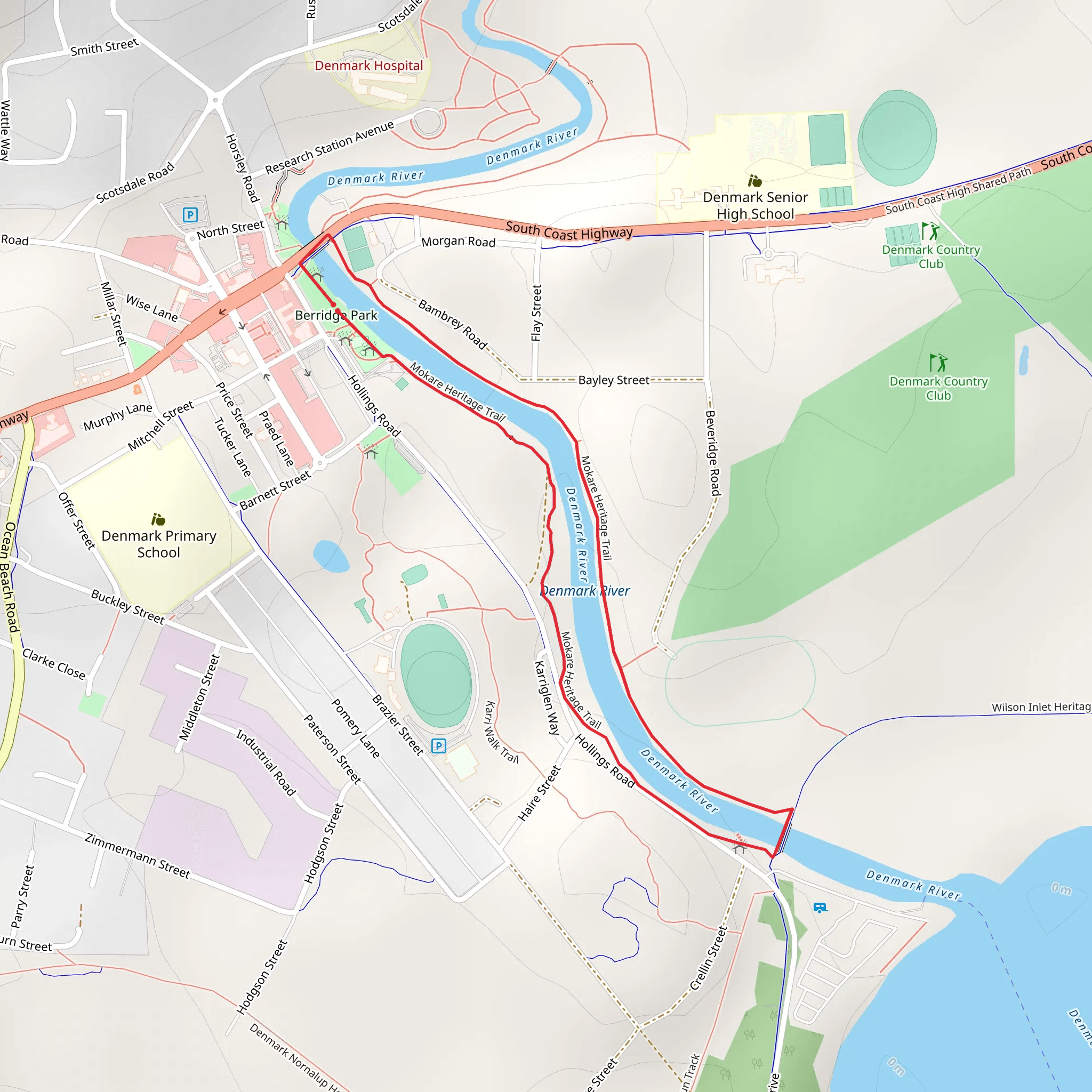Mokare Heritage Trail mobile static map