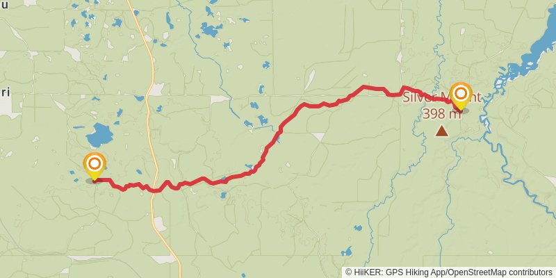 North Country Trail - Michigan Northwest stage 11 Map