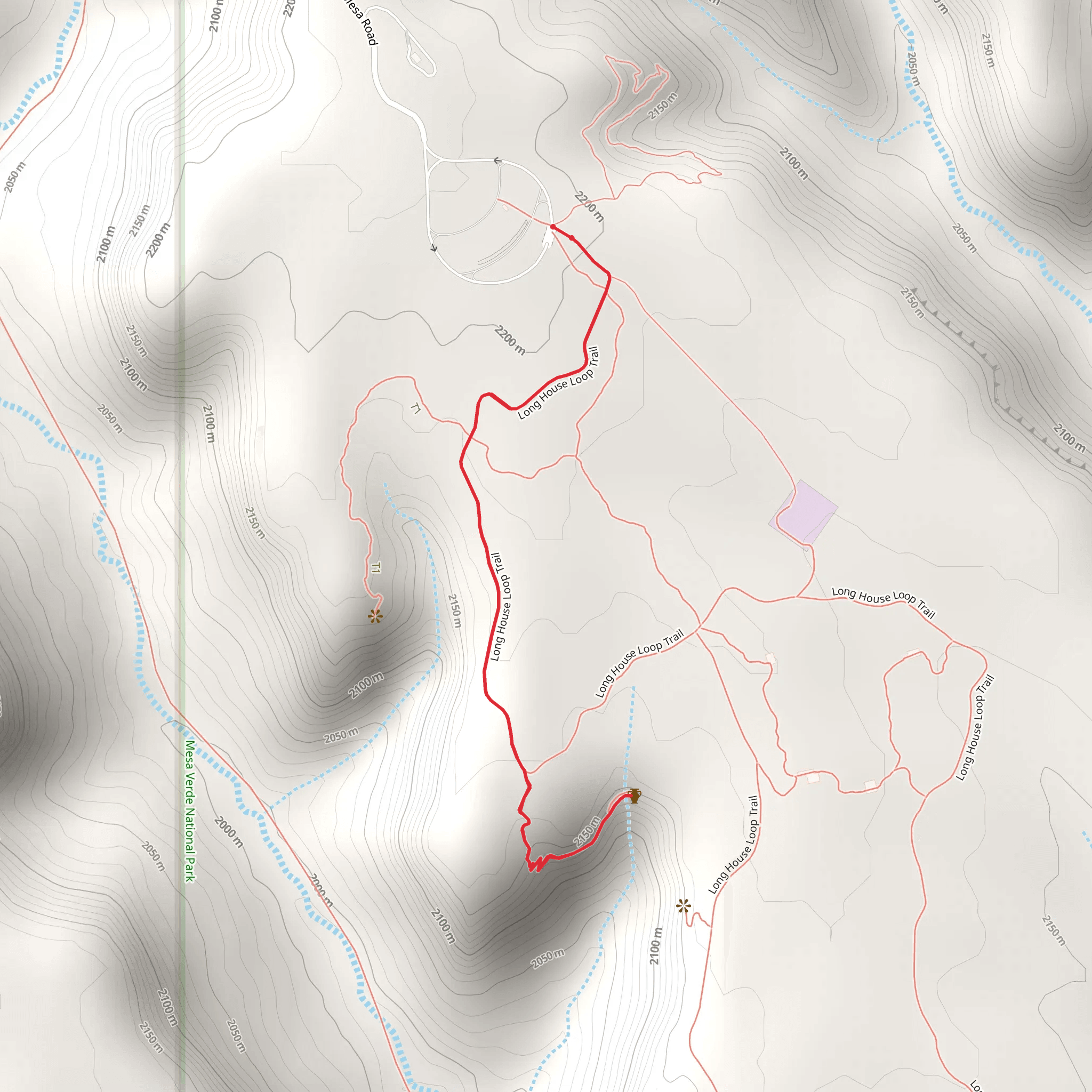 Long House Trail mobile static map
