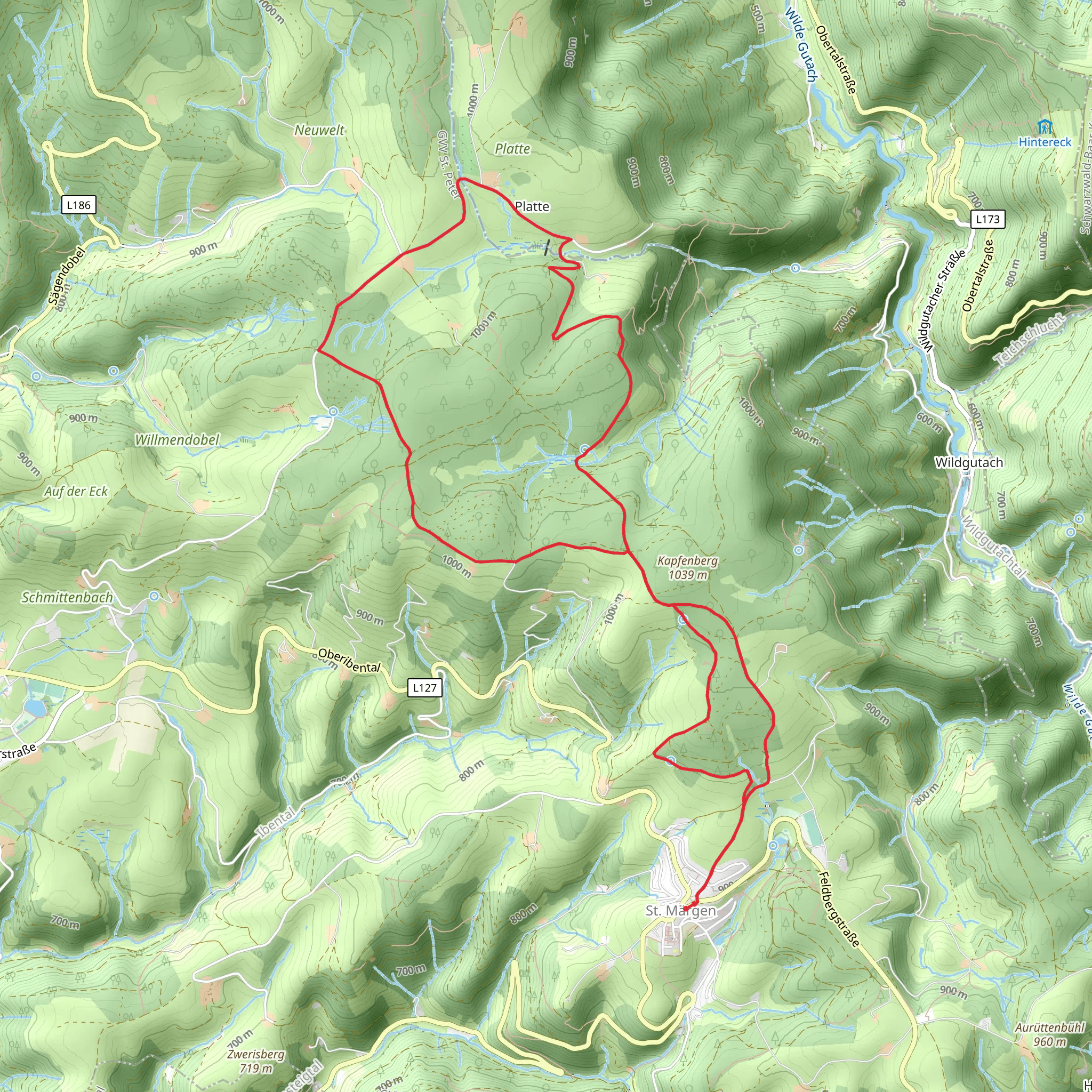 Plattensee Loop via Plattenhof Schoenhoefe mobile static map