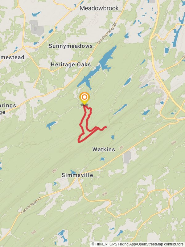 King's Chair Overlook,Blue and Red Road Loop