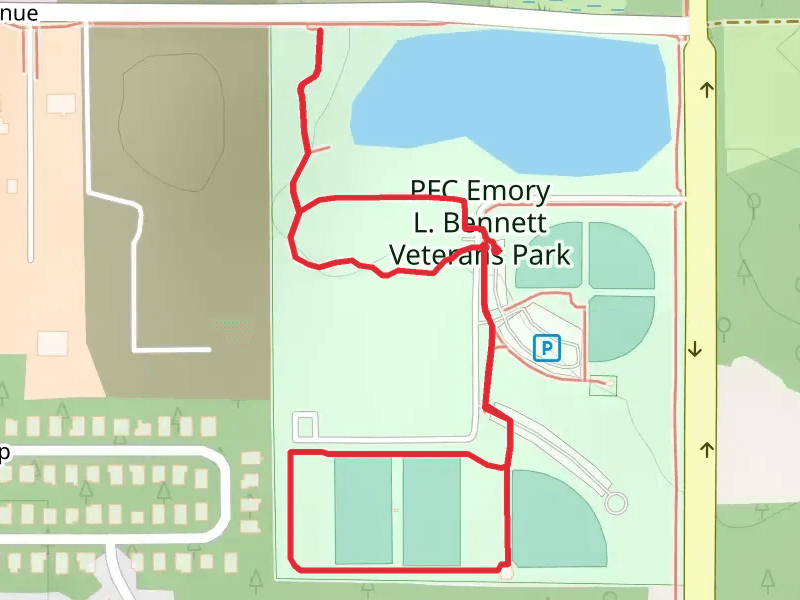 PFC Emory L Bennett Veterans Memorial Park Loop