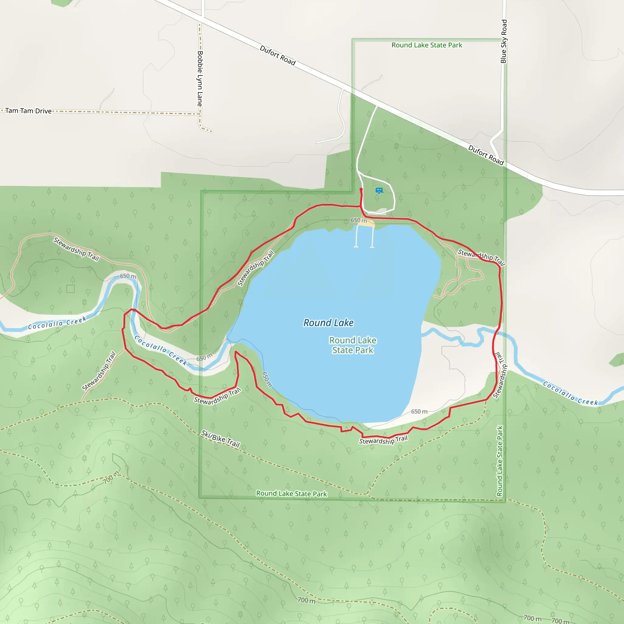 Round Lake Loop mobile static map