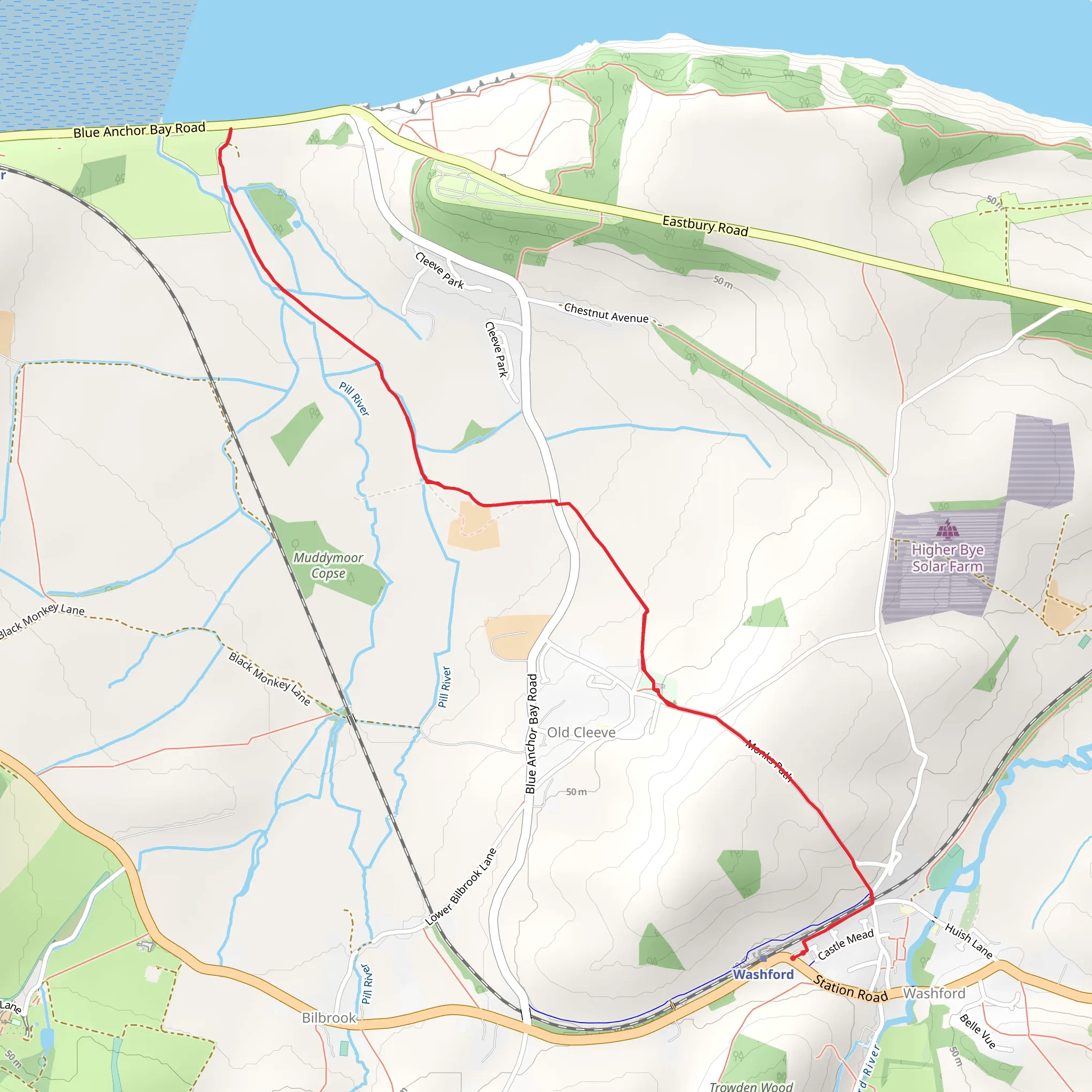 Monks Path mobile static map