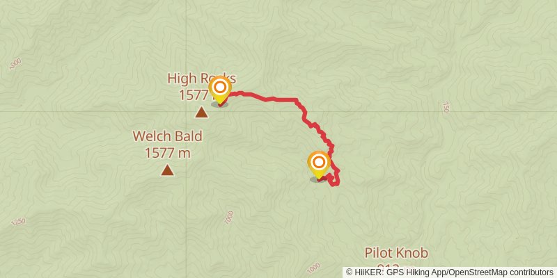 Cold Spring Gap Trail stage 2 Map