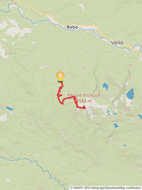 Pilchuck Lookout Trail mobile static map