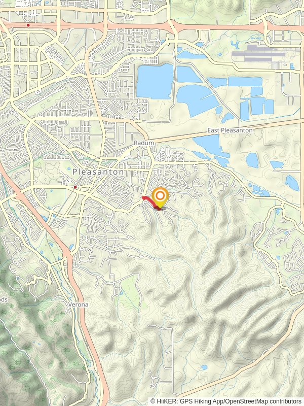 Walk beside Hearst Drive