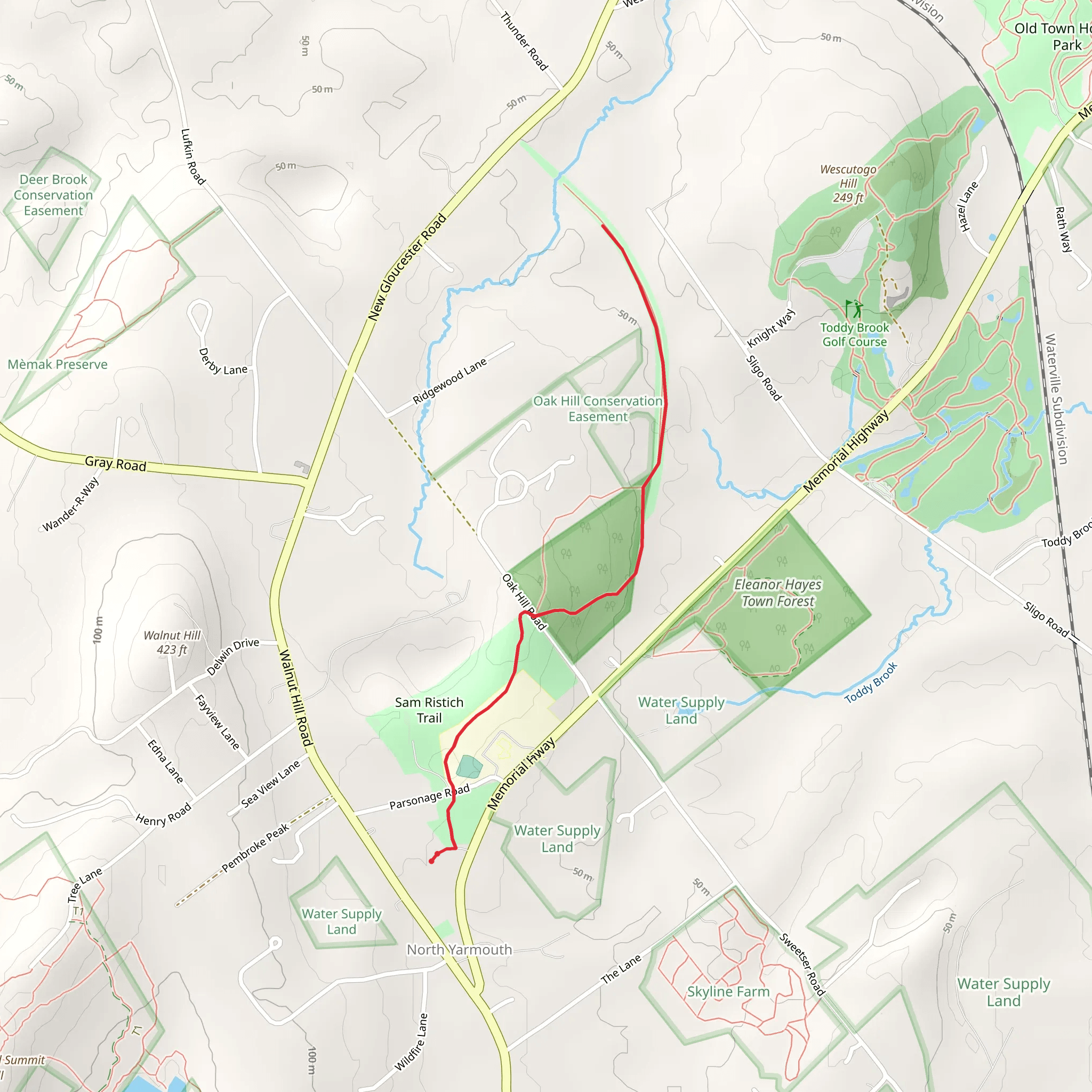 Eleanor Hayes Forest Trail mobile static map