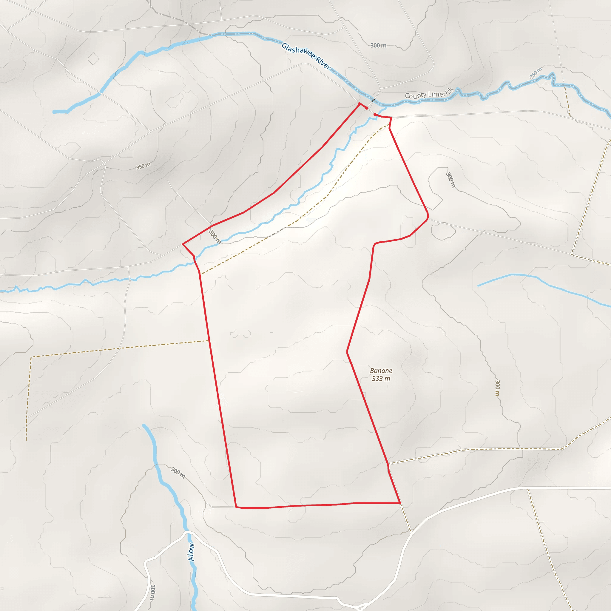Mullaghareirk - Banane Loop mobile static map