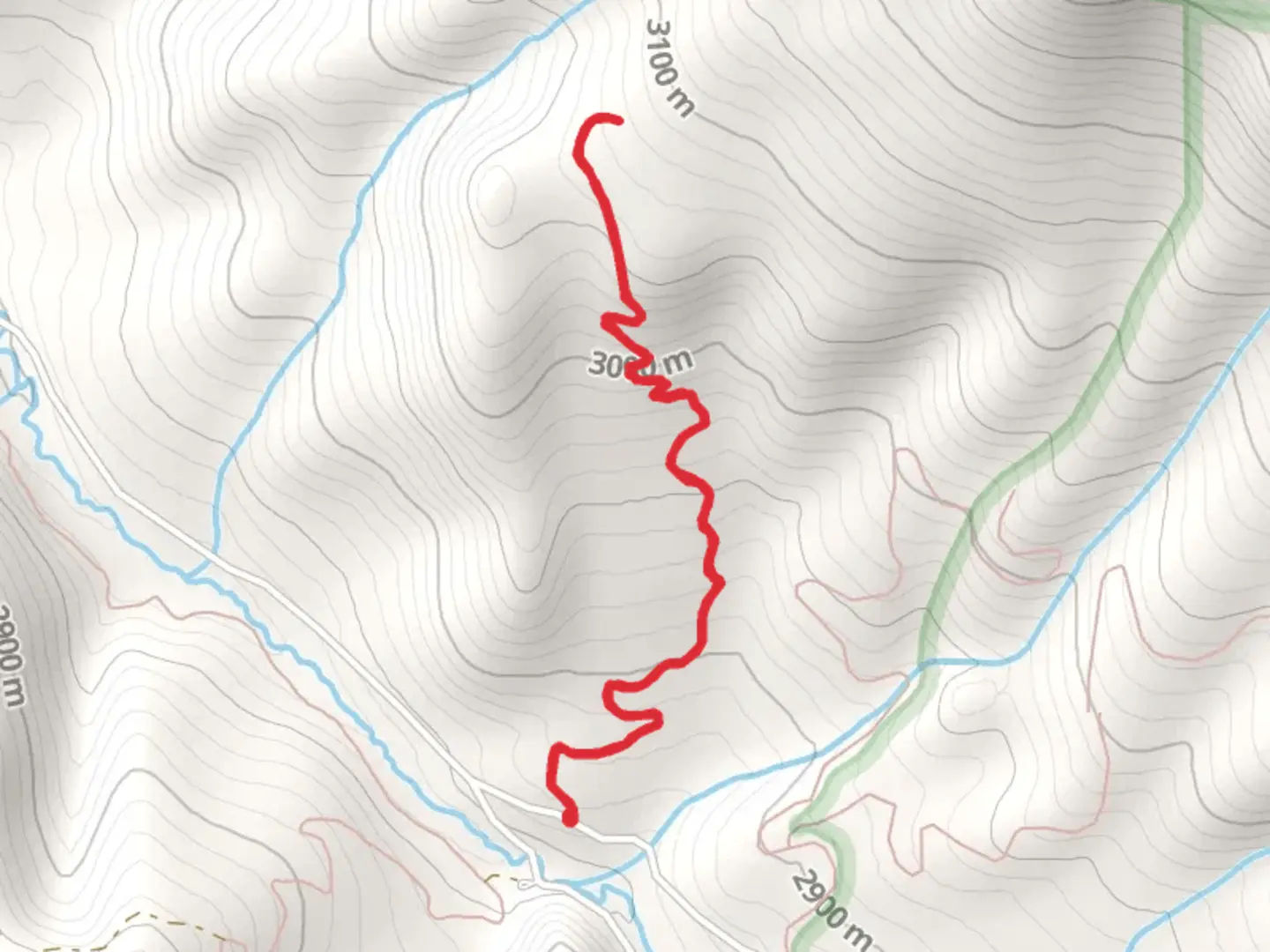 An image depicting the trail Cascade Chute Trail and its surrounding area.