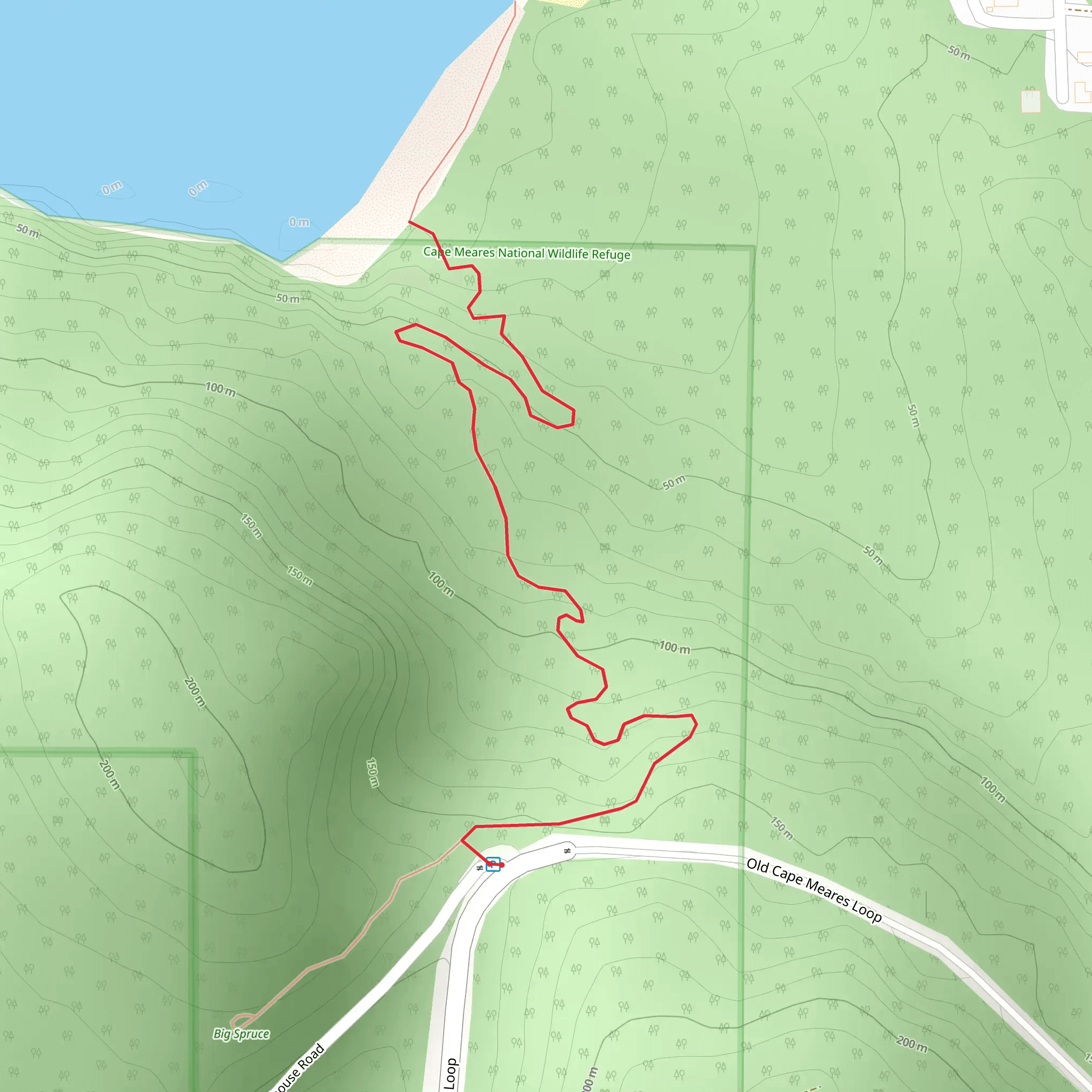 Cape Meares Scenic Trail mobile static map