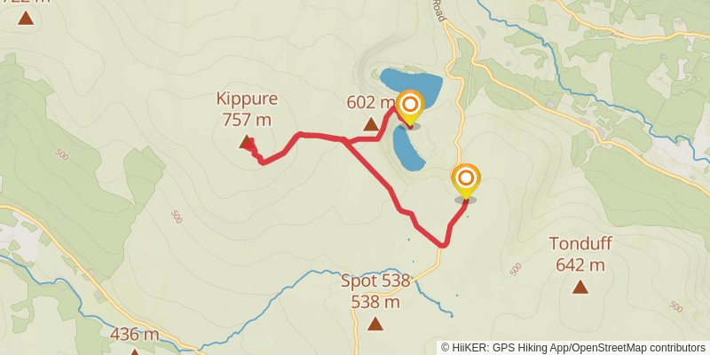 A map preview of the recording Lough Bray.