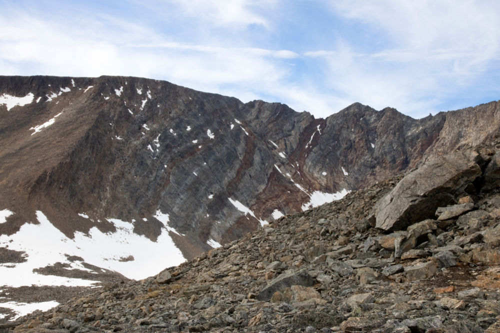 An image depicting the trail Torngat Mountains National Park of Canada and its surrounding area.