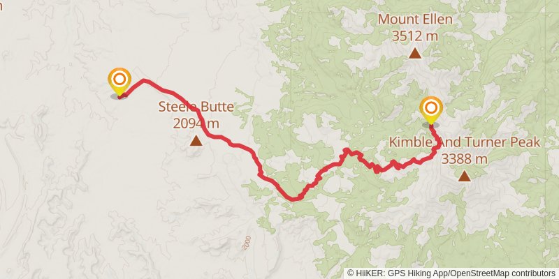 American Discovery Trail - Utah stage 29 Map