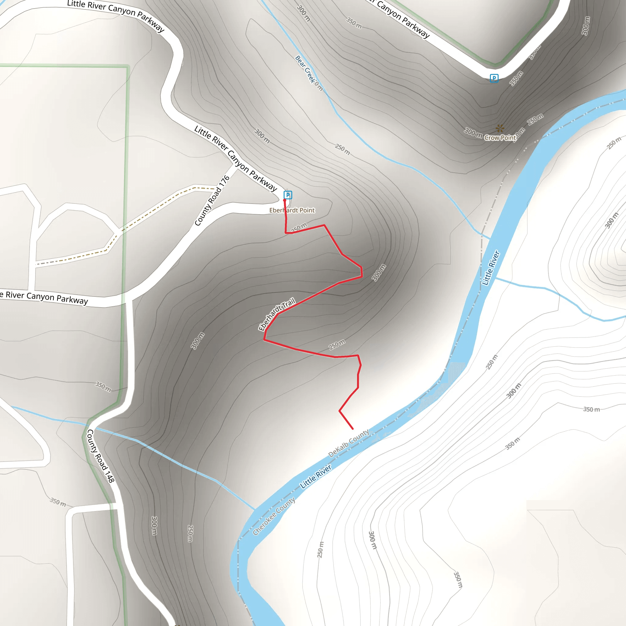 Eberhart Trail - Little River mobile static map