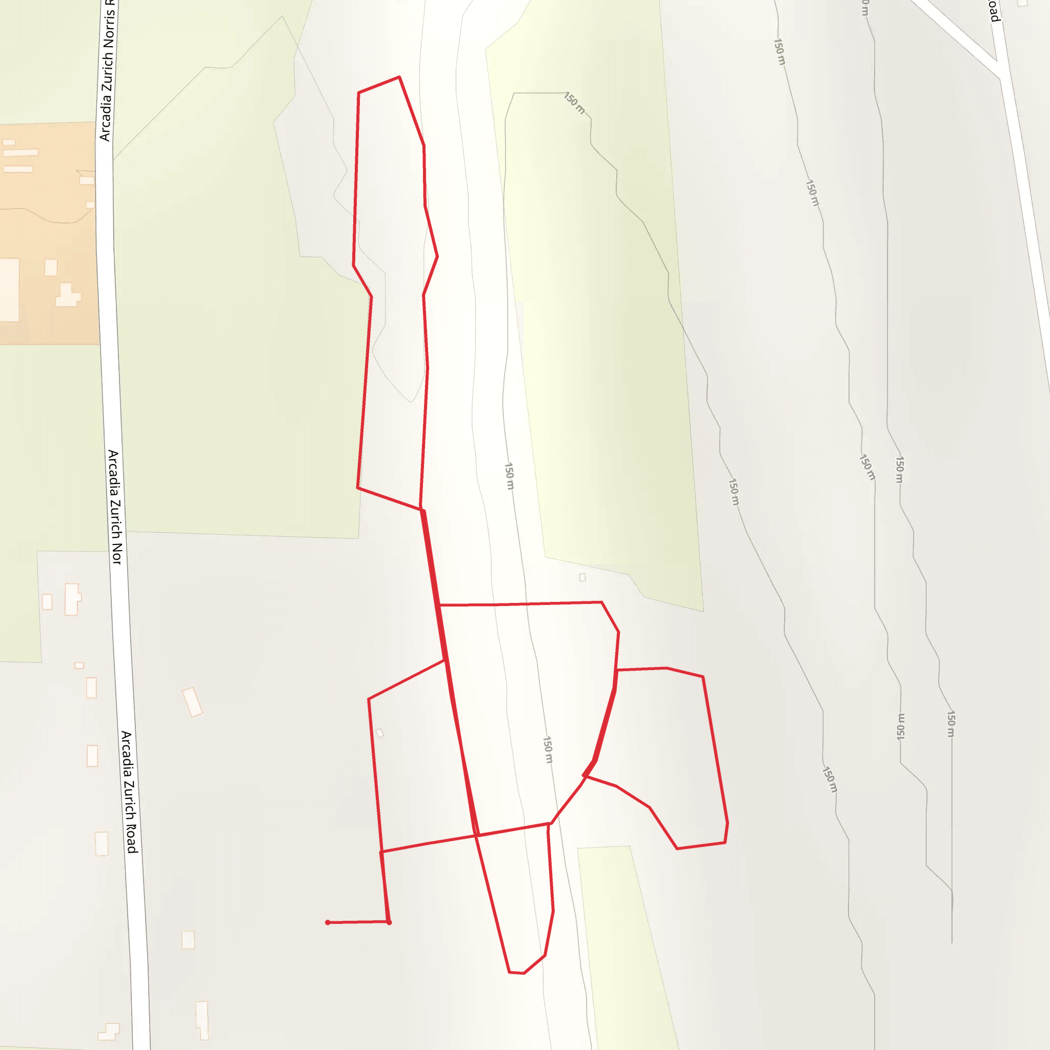 Arcadia Zurich Norris Road Loop mobile static map