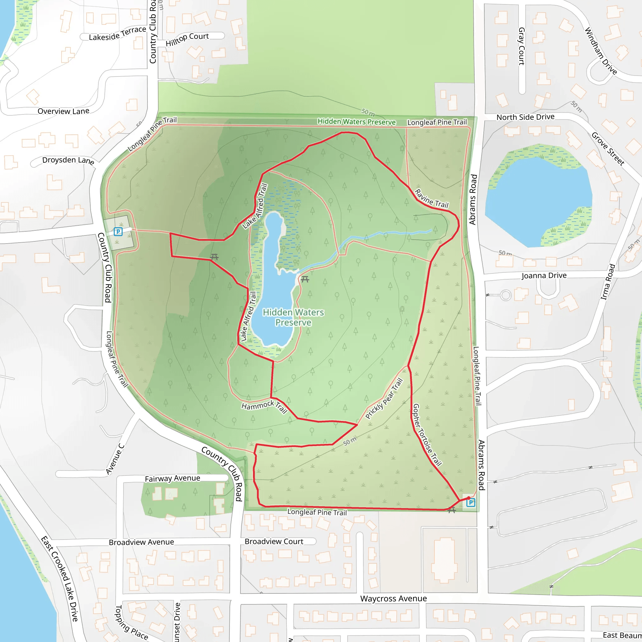 Lake Alfred Loop mobile static map