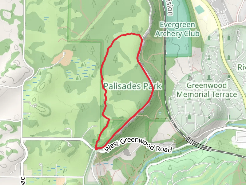 Palisades Park Loop - Trail 101 and Rimrock Drive