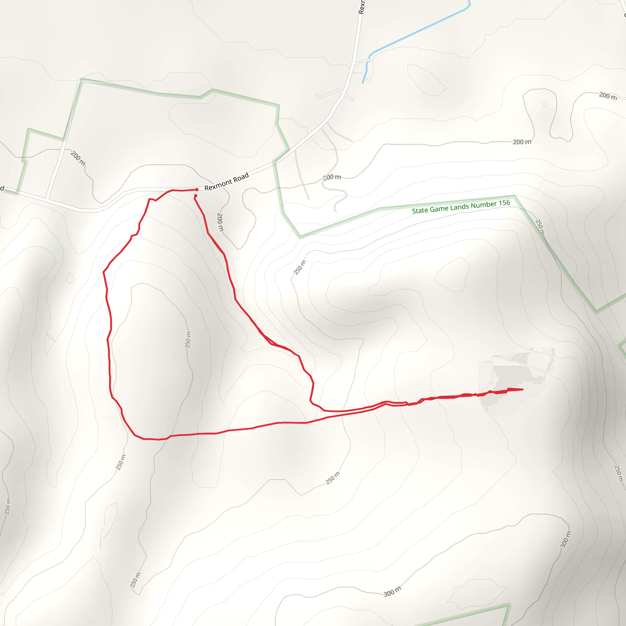 Rexmont Road Loop mobile static map