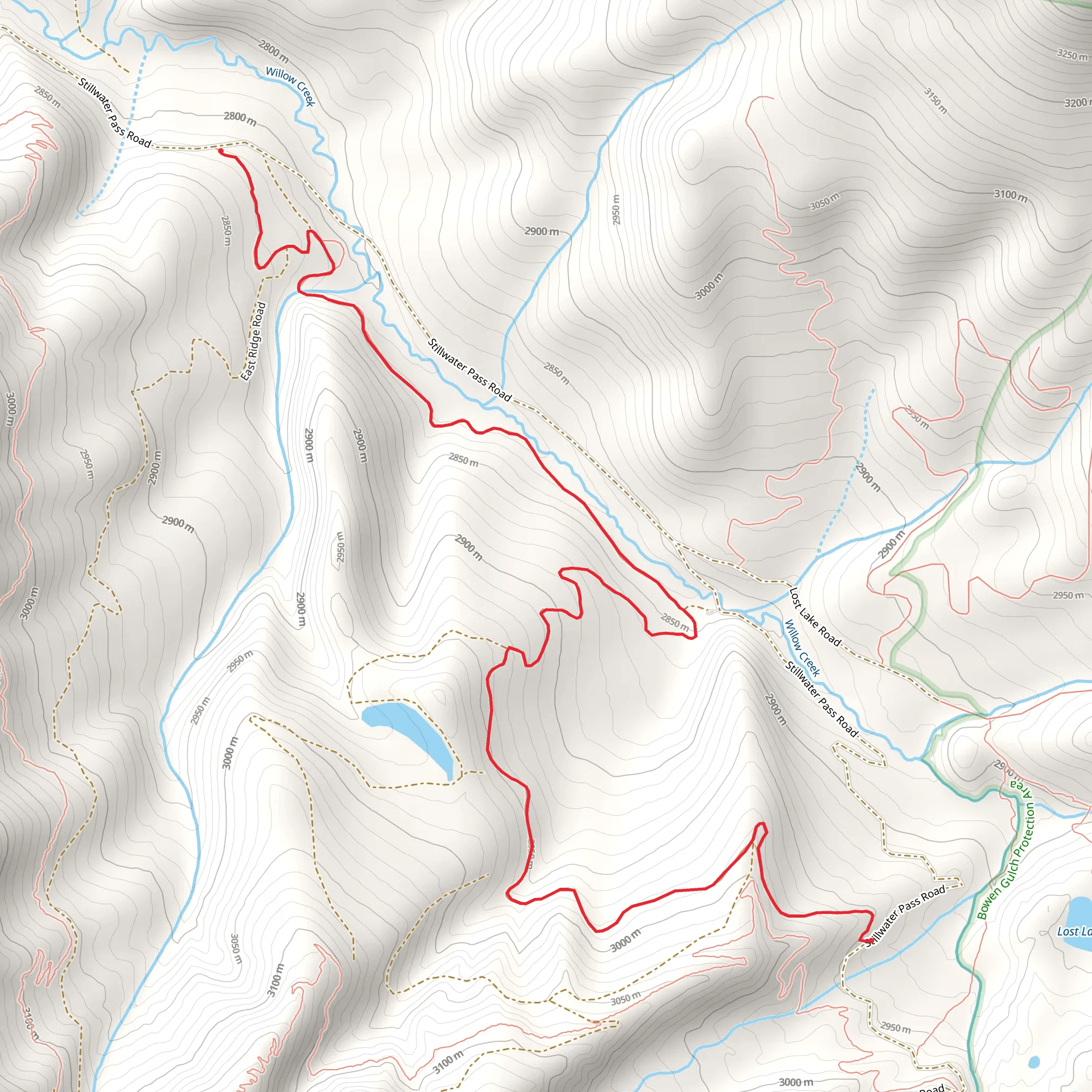 Sherman Creek Trail mobile static map
