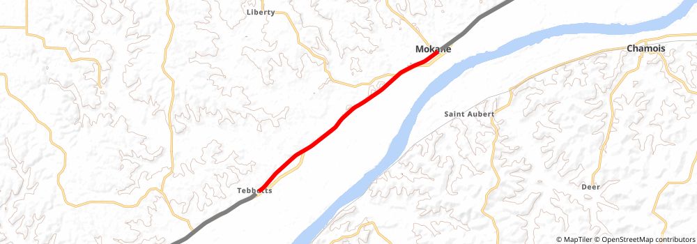 American Discovery Trail South Route stage 149 Map