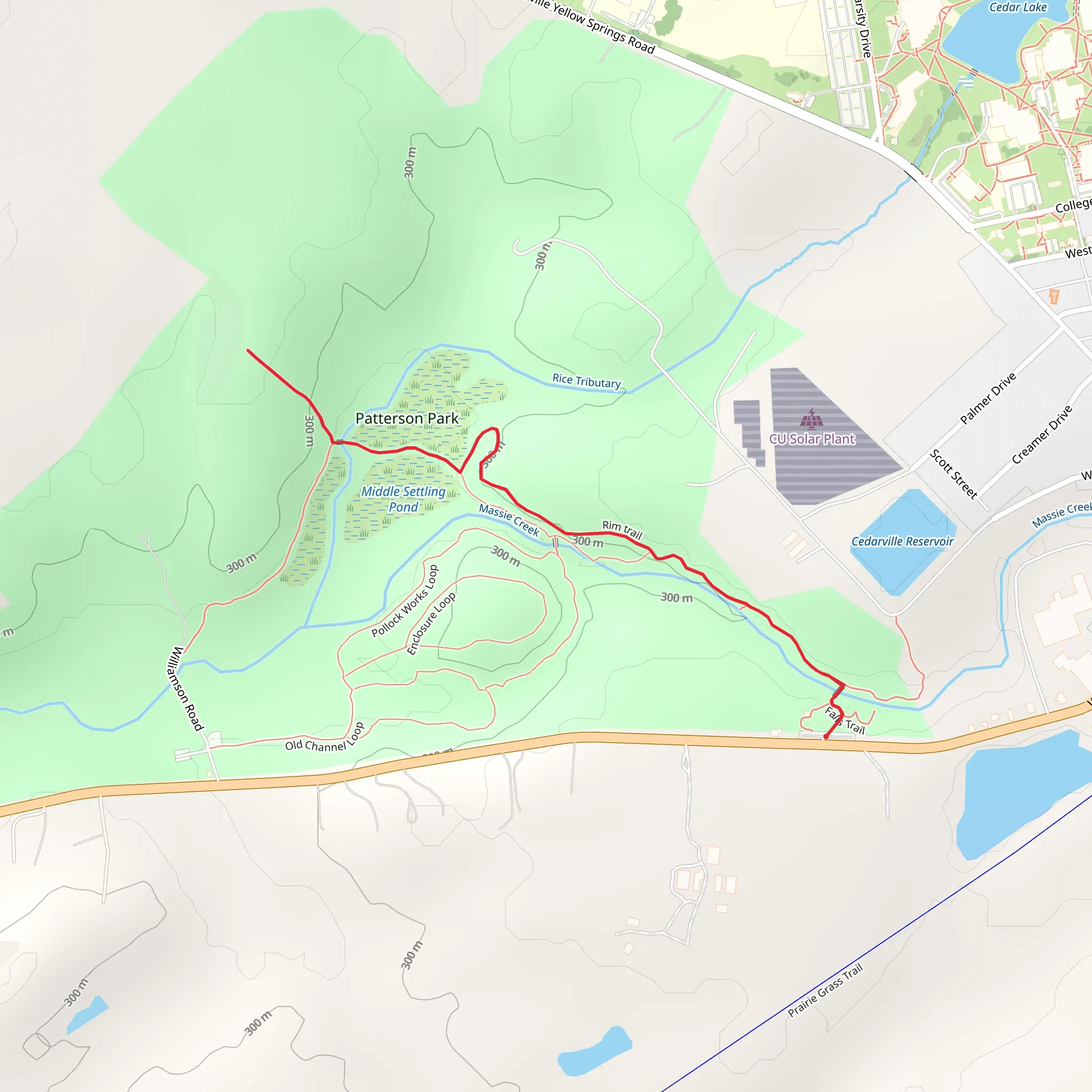 Rim Trail mobile static map