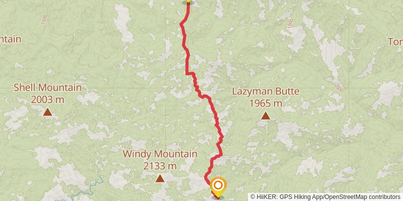 Bigfoot Trail stage 2 Map