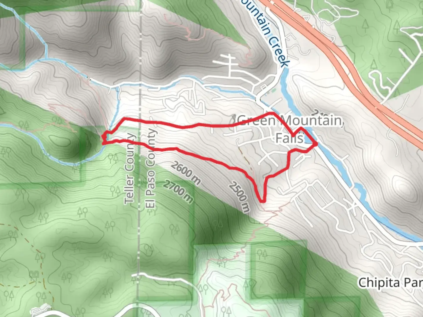 An image depicting the trail Thomas Loop Trail and its surrounding area.