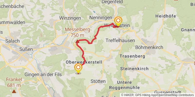 Albsteig stage 7 Map