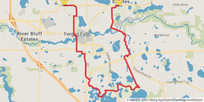 North Country Trail - Minnesota stage 3 Map