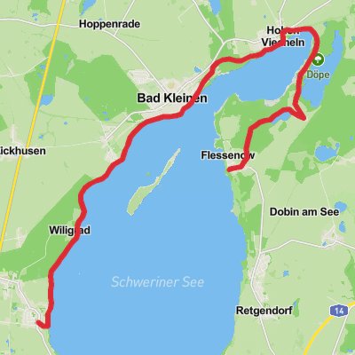 Schweriner See Shore Walk mobile static map