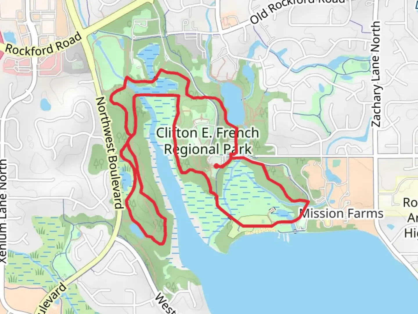 An image depicting the trail Lakeview Trail and Skyline Trail Loop and its surrounding area.