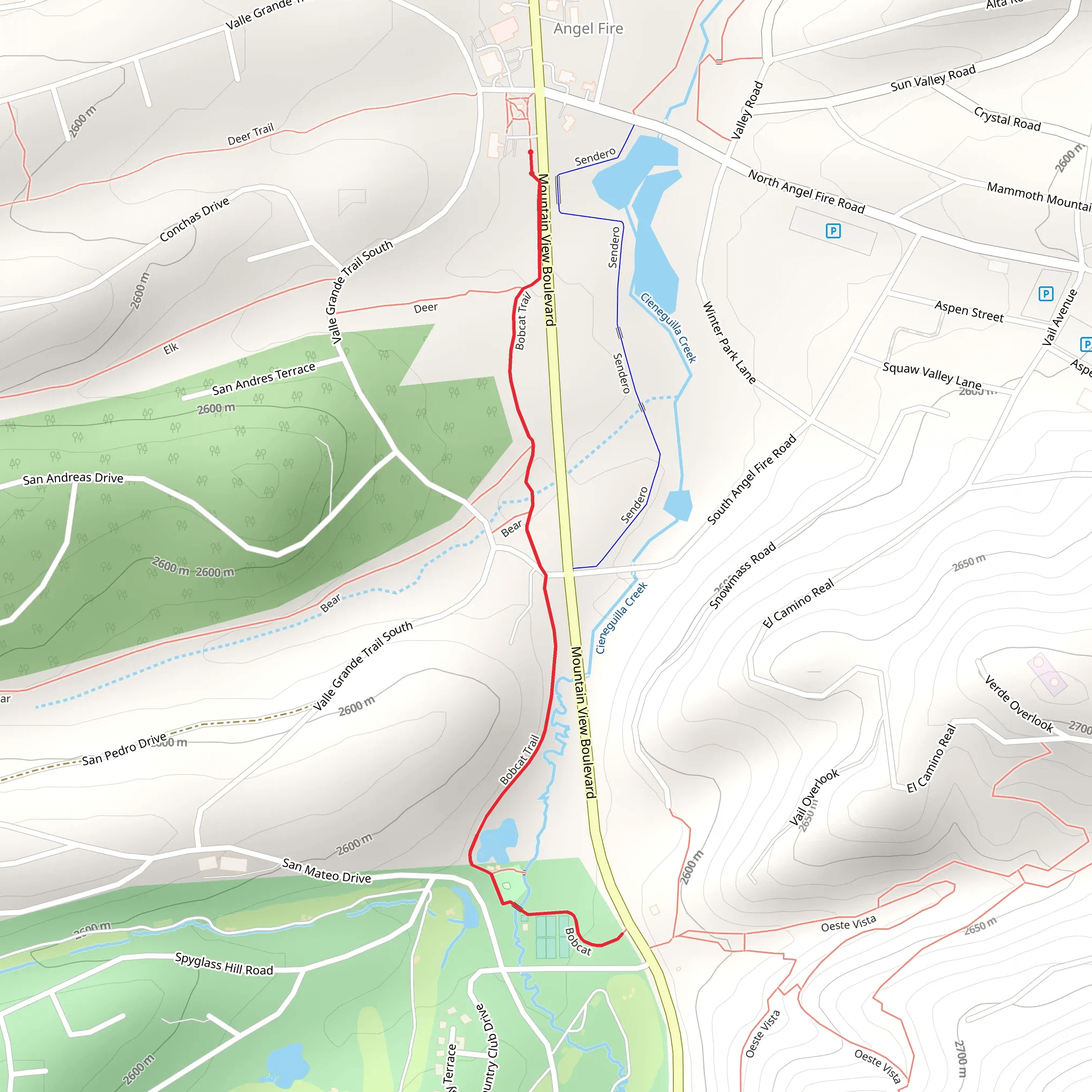 Bobcat Walk mobile static map