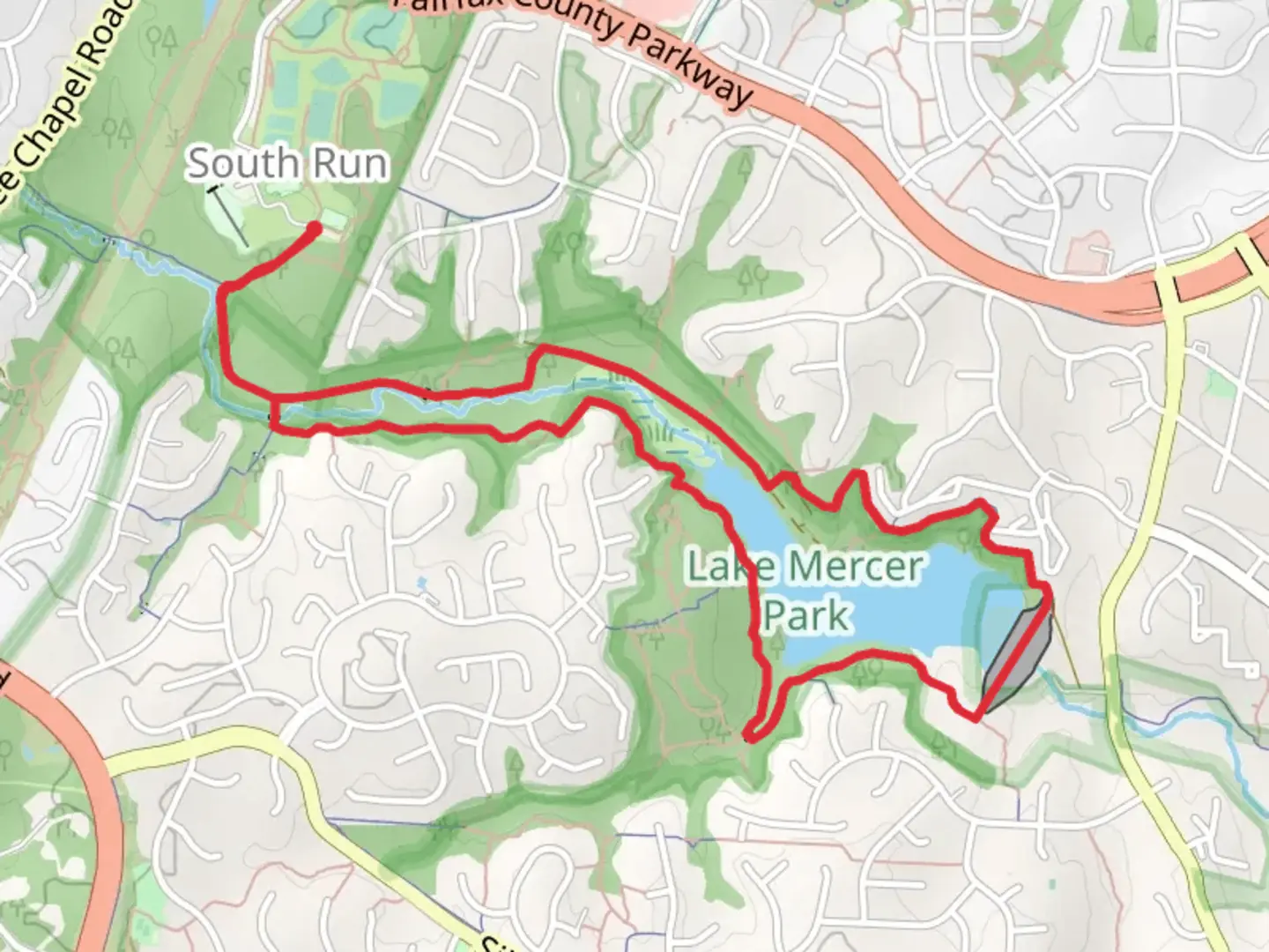 An image depicting the trail Lake Mercer Loop and its surrounding area.