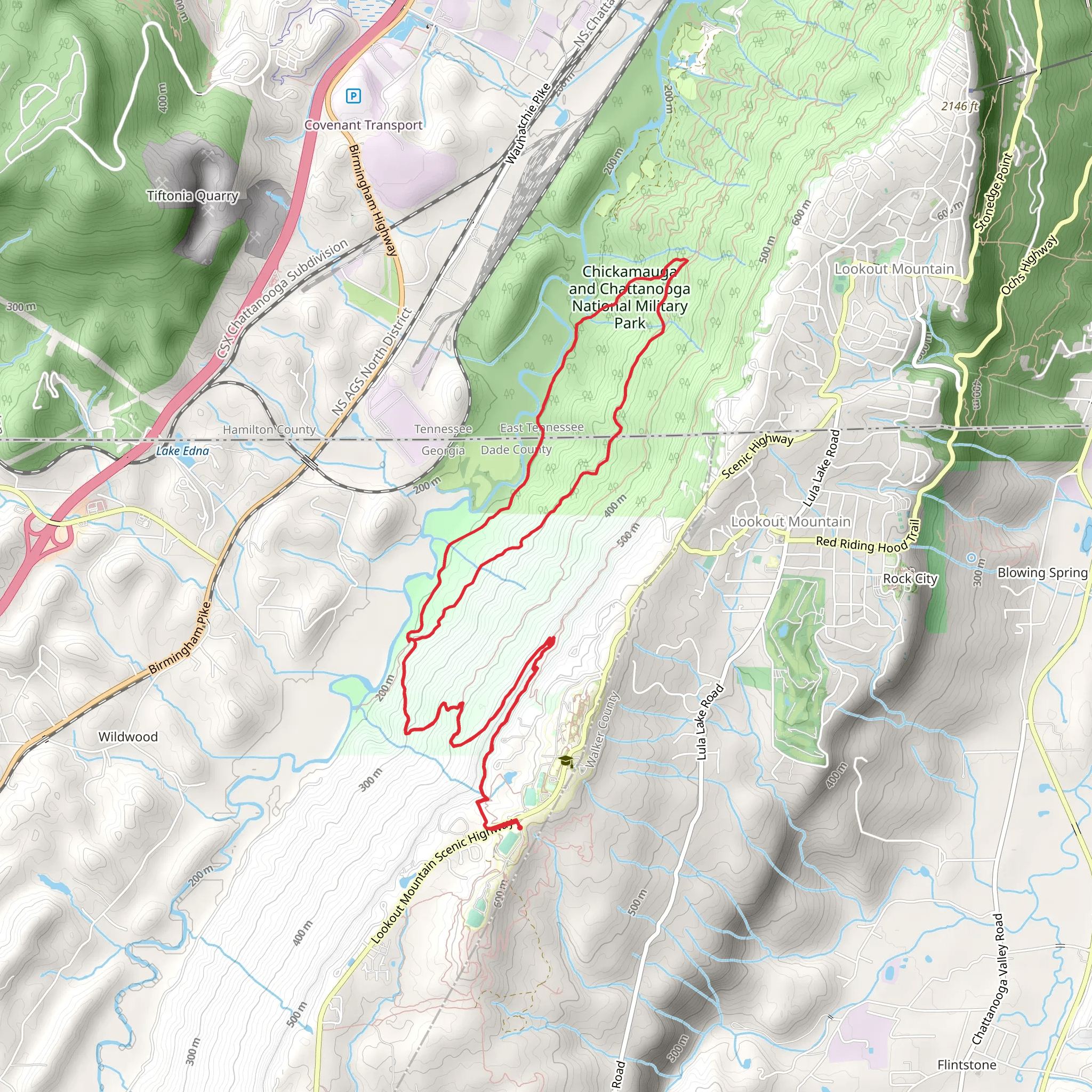 Skyuka Trail from Jackson Pond Loop mobile static map