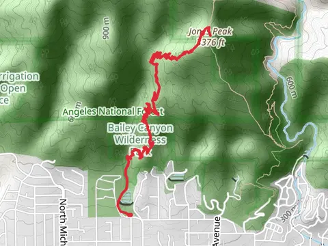 Jones Peak via Bailey Canyon Trail