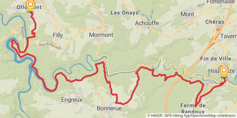 Escapardenne Eisleck Trail stage 5 Map