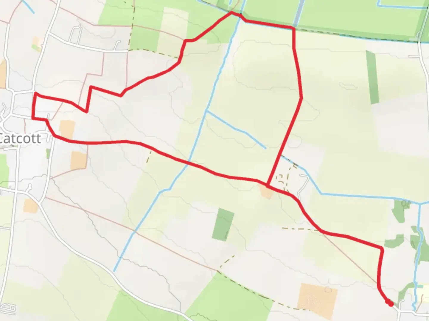 An image depicting the trail Catcott Loop and its surrounding area.