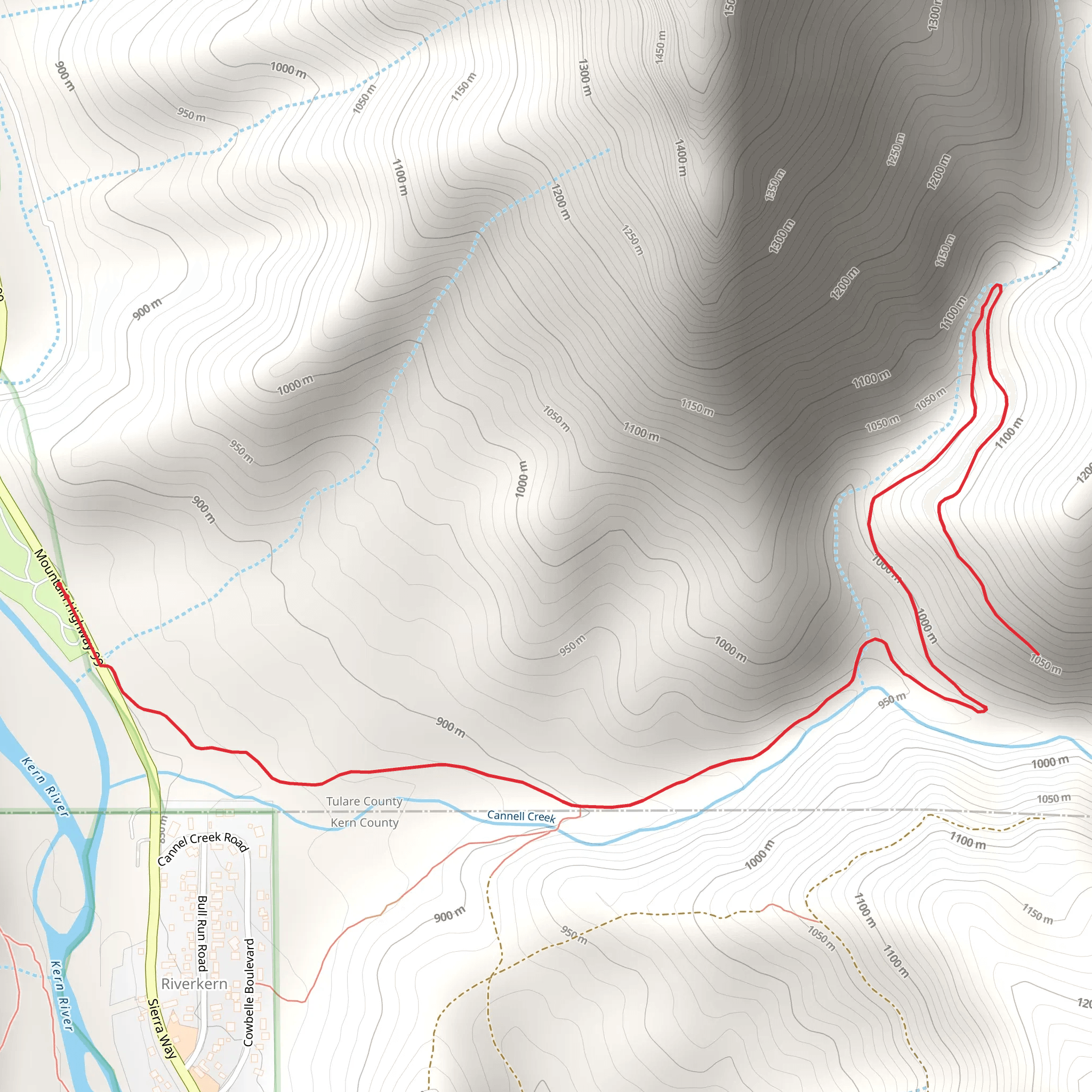 Walk along Cannell Creek mobile static map