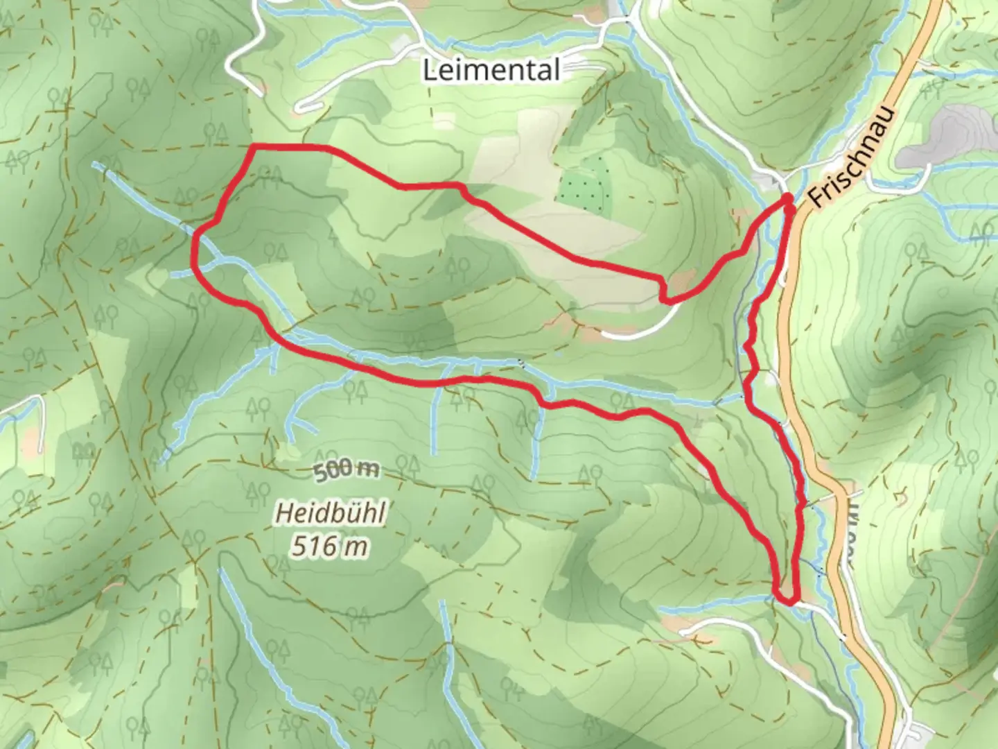 An image depicting the trail Rundweg Gallersberg Loop and its surrounding area.