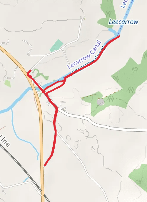County Roscommon Walking mobile static map