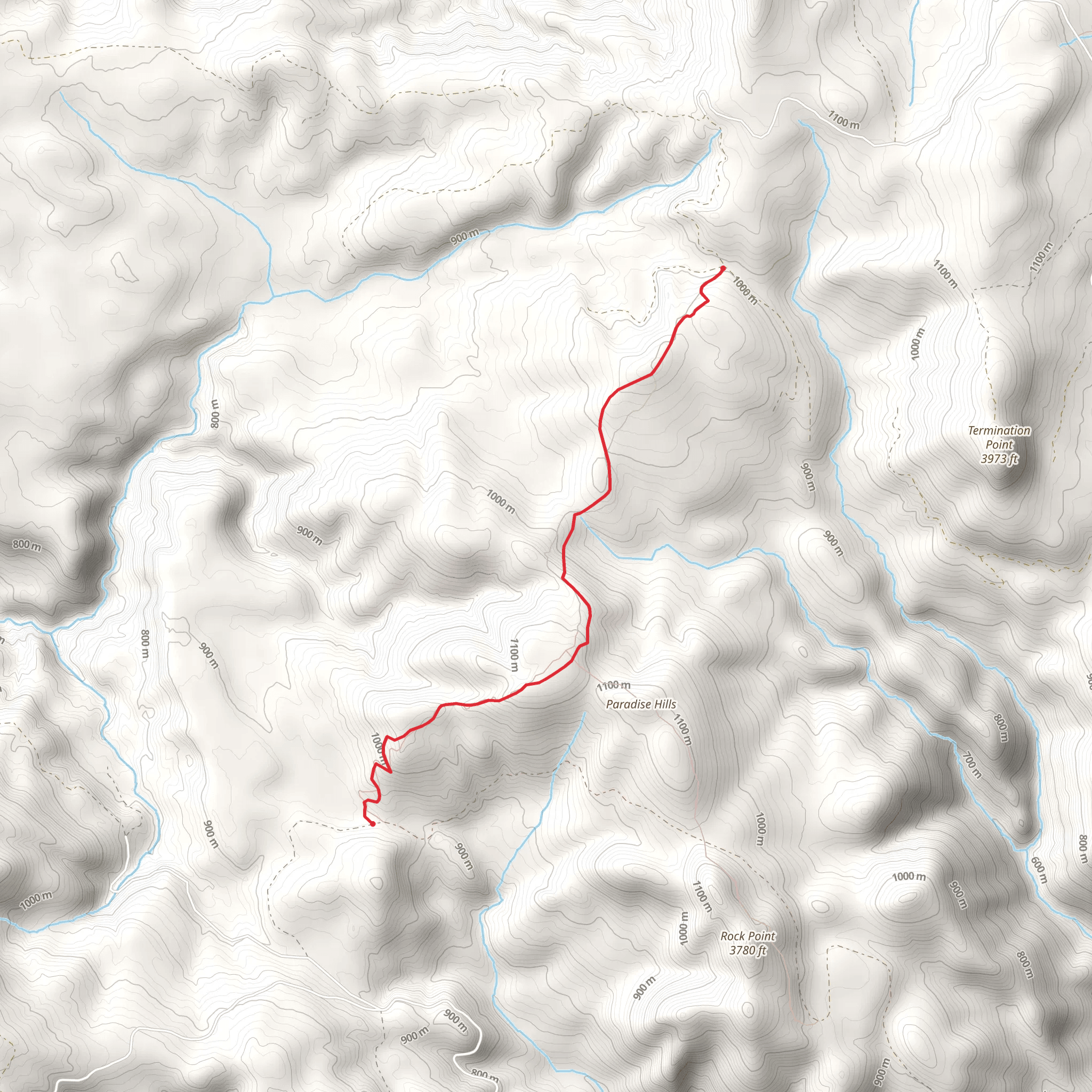 Paradise Hills Trail mobile static map