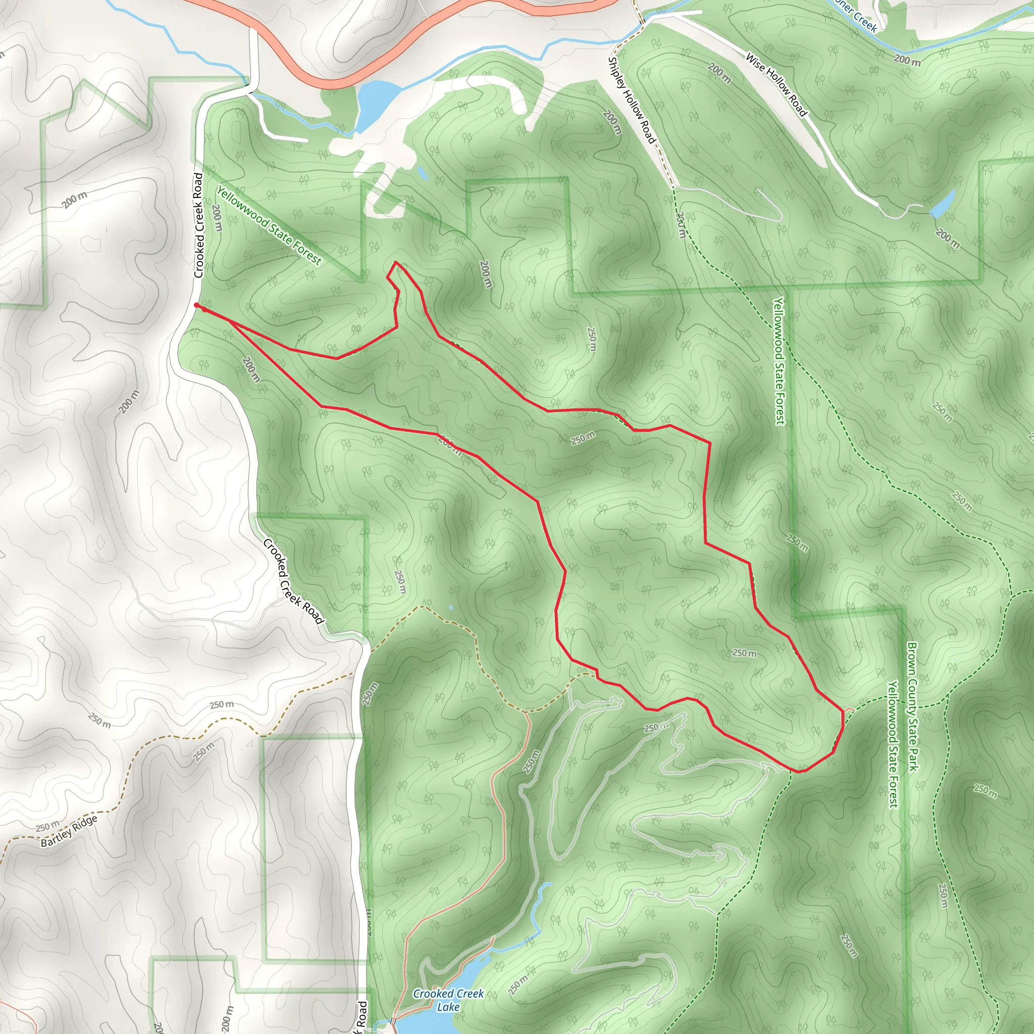 W Horse Trail Loop mobile static map