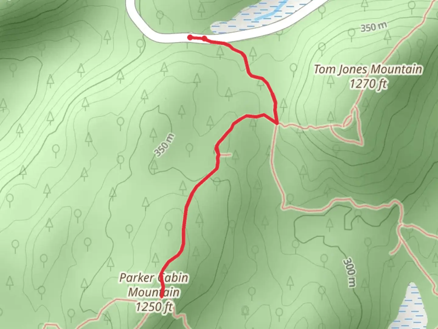 An image depicting the trail Parker Cabin Mountain Trail and its surrounding area.