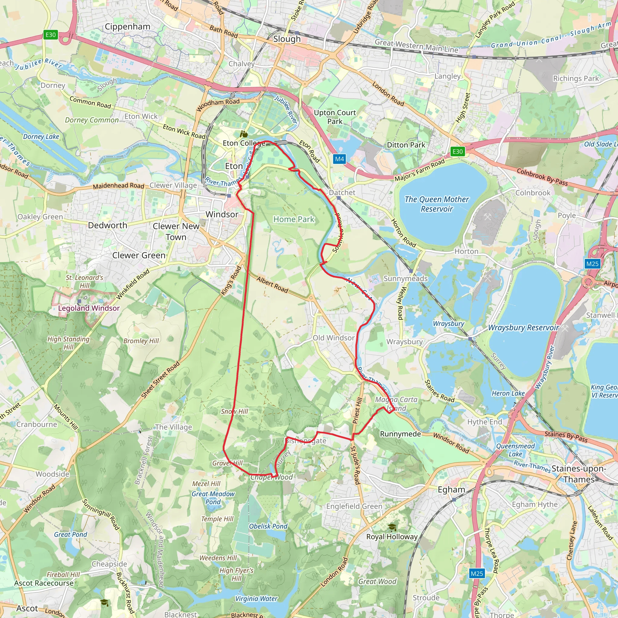 Windsor and Runnymede mobile static map
