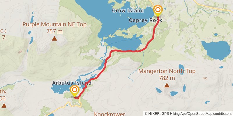 Sandymount to Portmagee stage 28 Map
