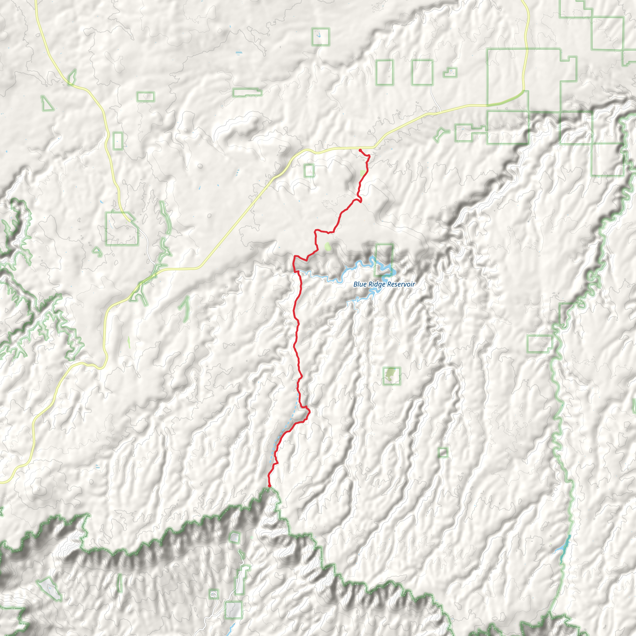 Arizona Trail 89 mobile static map