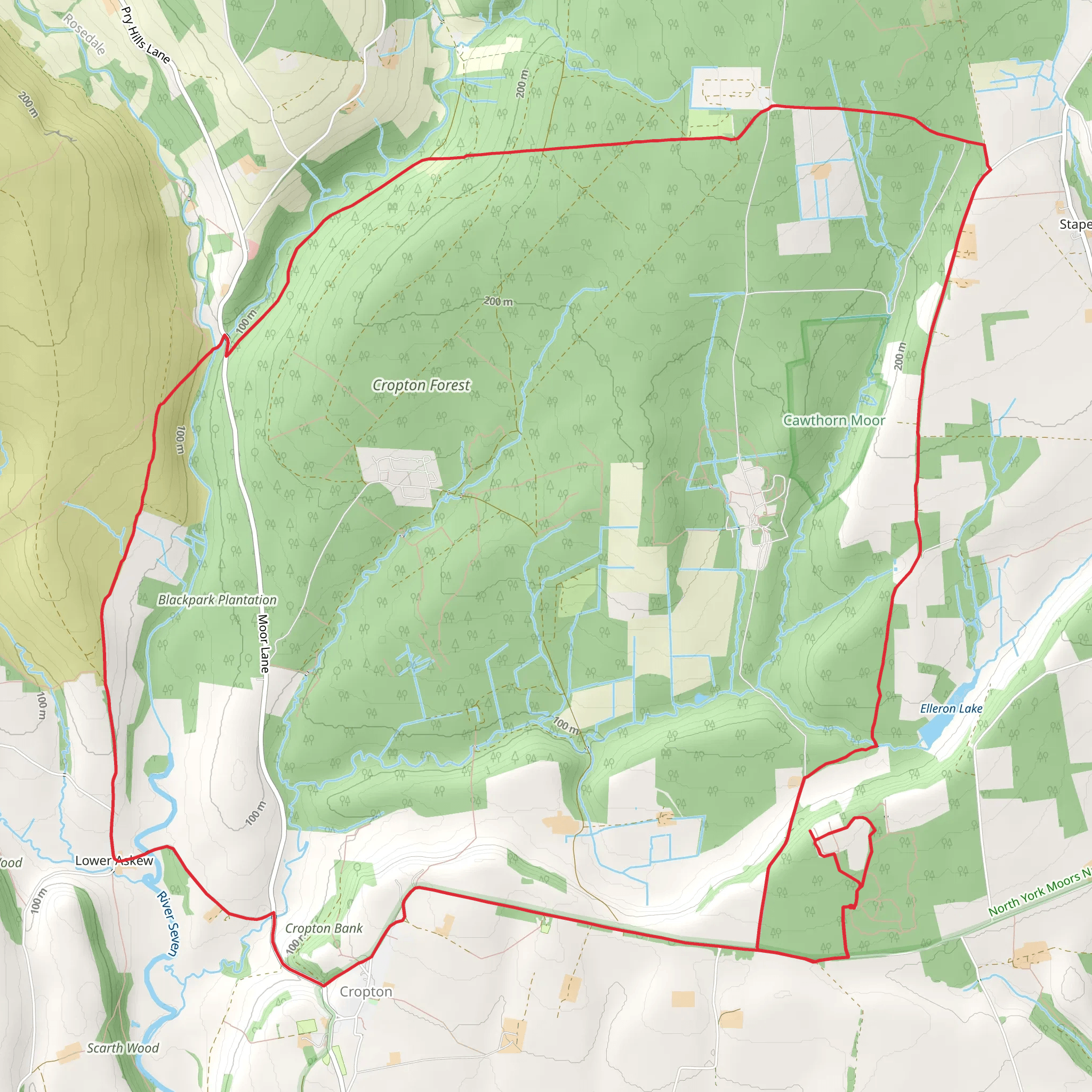 Cawthorne Roman Camp Circular mobile static map