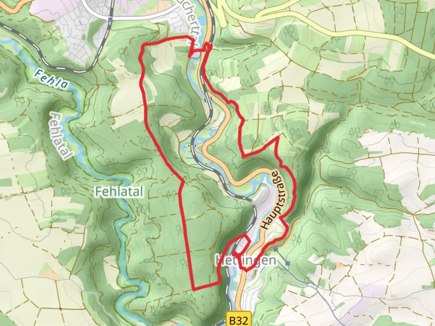 An image depicting the trail Pavillon Schmarlberg and Teufelstorfelsen Loop and its surrounding area.